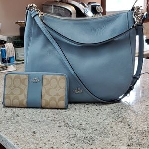 Coach Hobo bag with matching zippered wallet